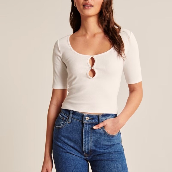 Pink Abercrombie & Fitch Cut Out Top - NWT - Picture 4 of 6